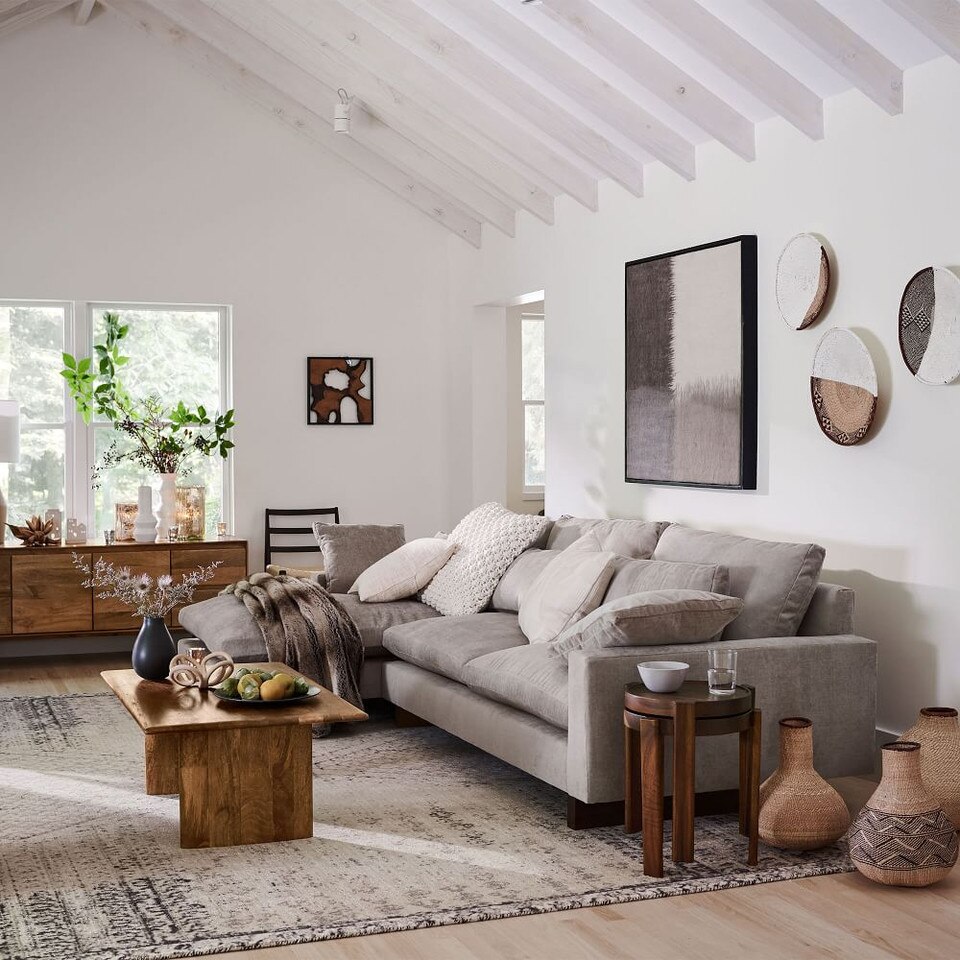 Anton Solid Wood Coffee Table Rectangle west elm Australia